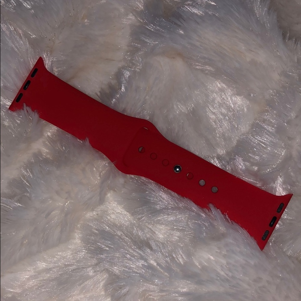 *new* red Apple Watch band